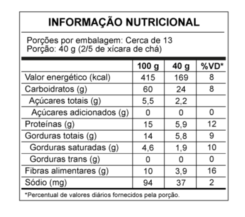 GRANOLA ZERO ACUCAR