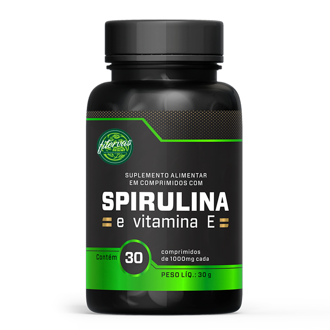 Spirulina e Vitamina E 30 Cápsulas
