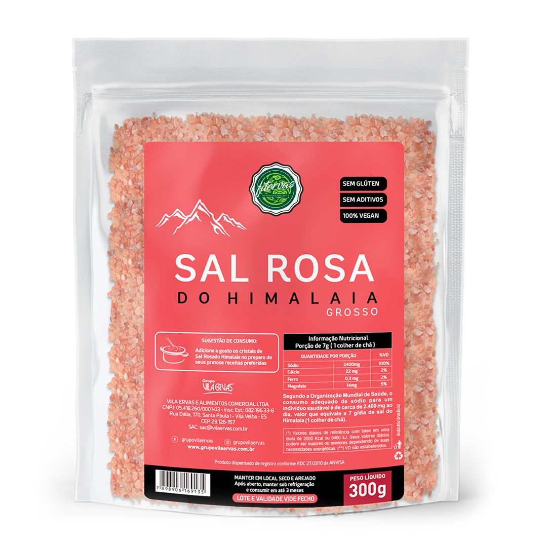 Sal Rosa do Himalaia Grosso 300g
