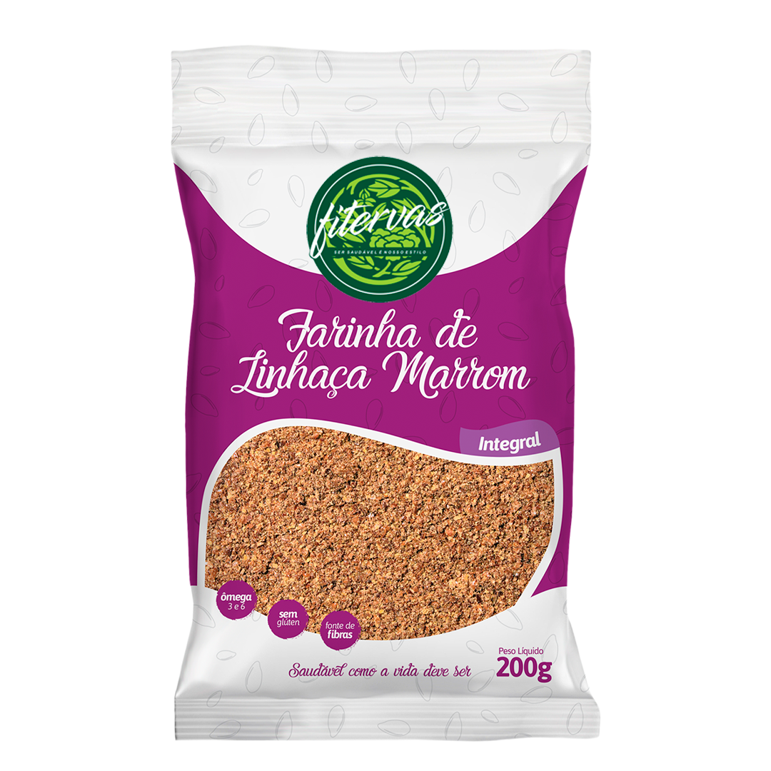 Farinha de Linhaça Marrom Integral 200g