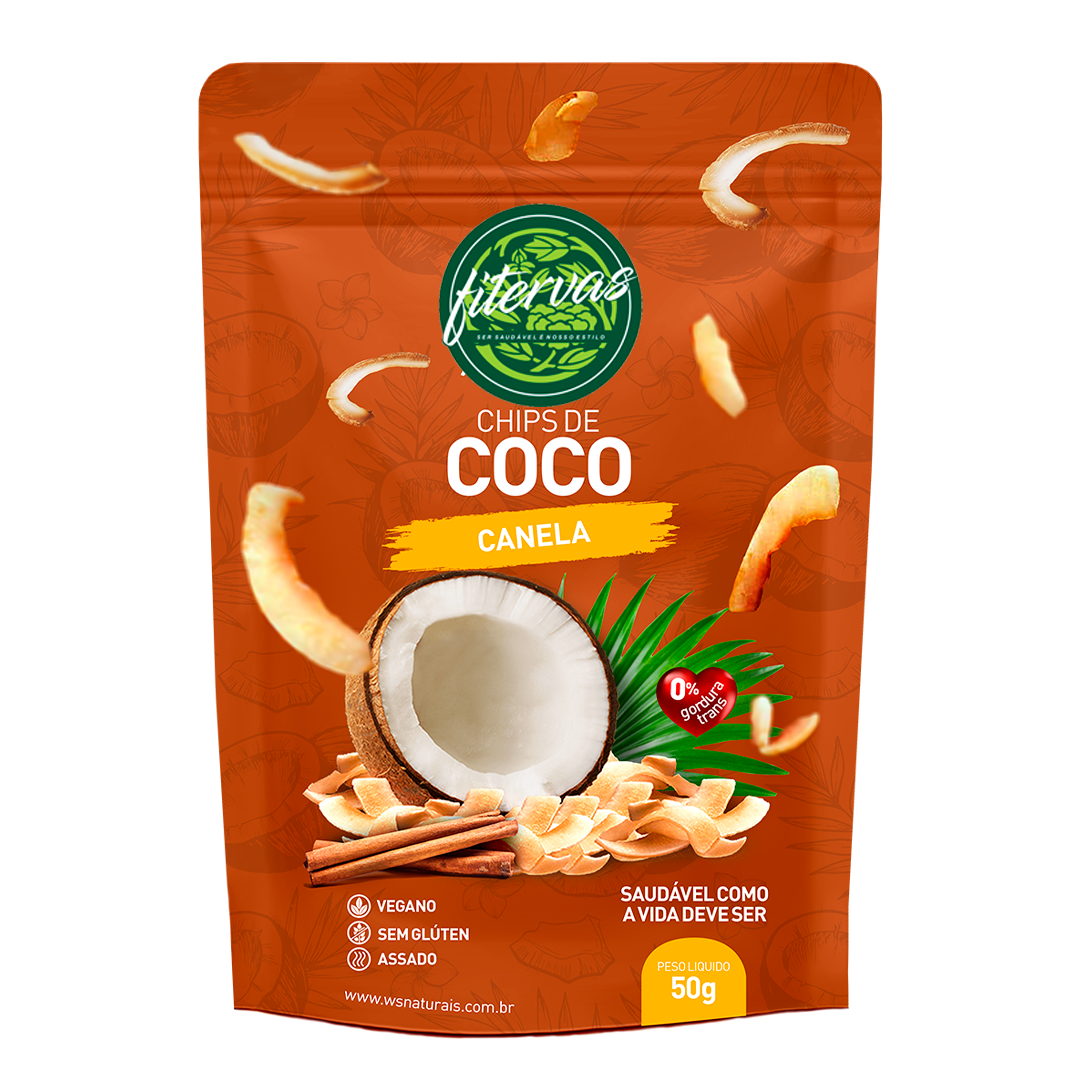 Chips de Coco - Canela 50g