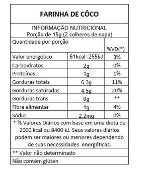 farinha de coco