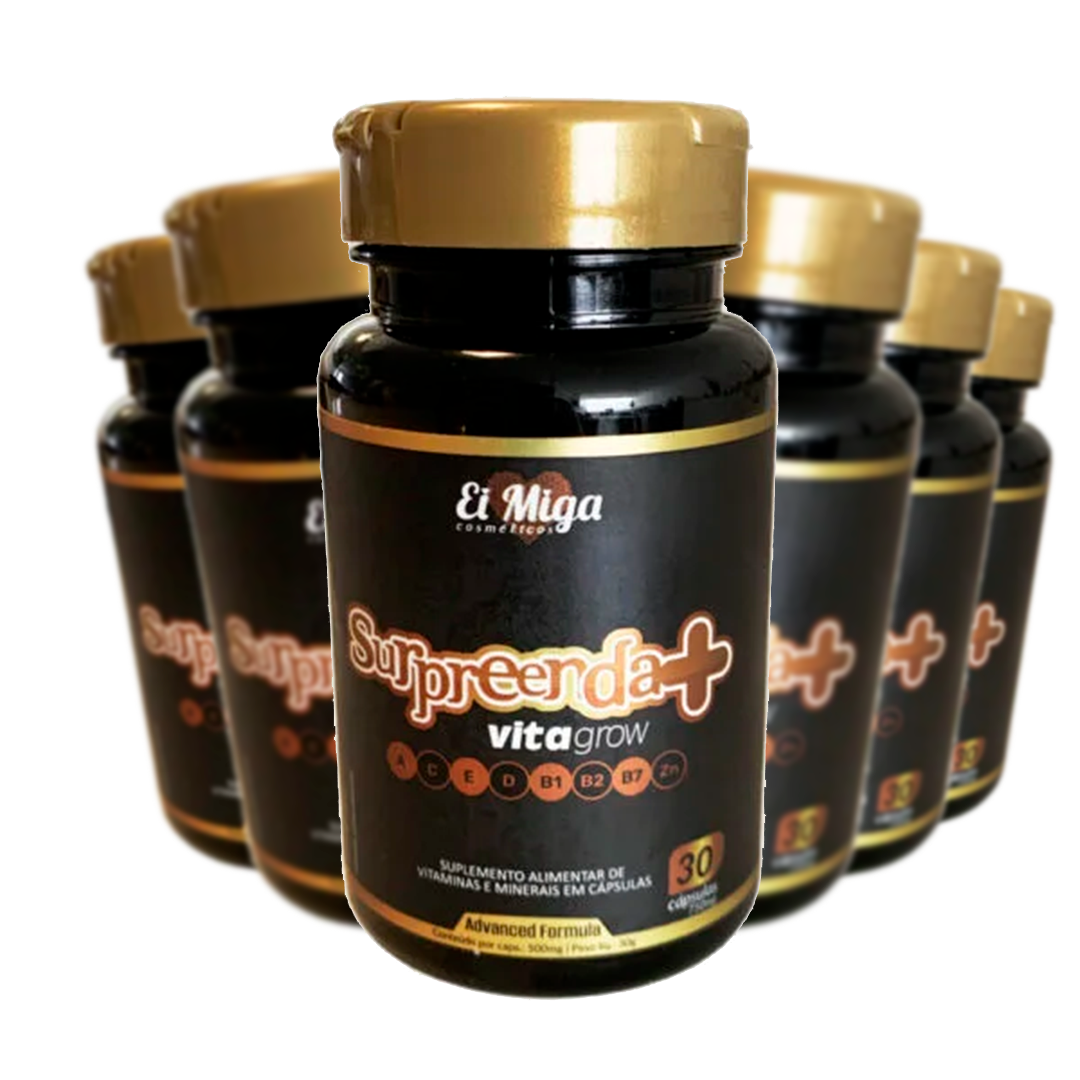 Vitamina Capilar Surpreenda+ Vitagrow 6 Potes