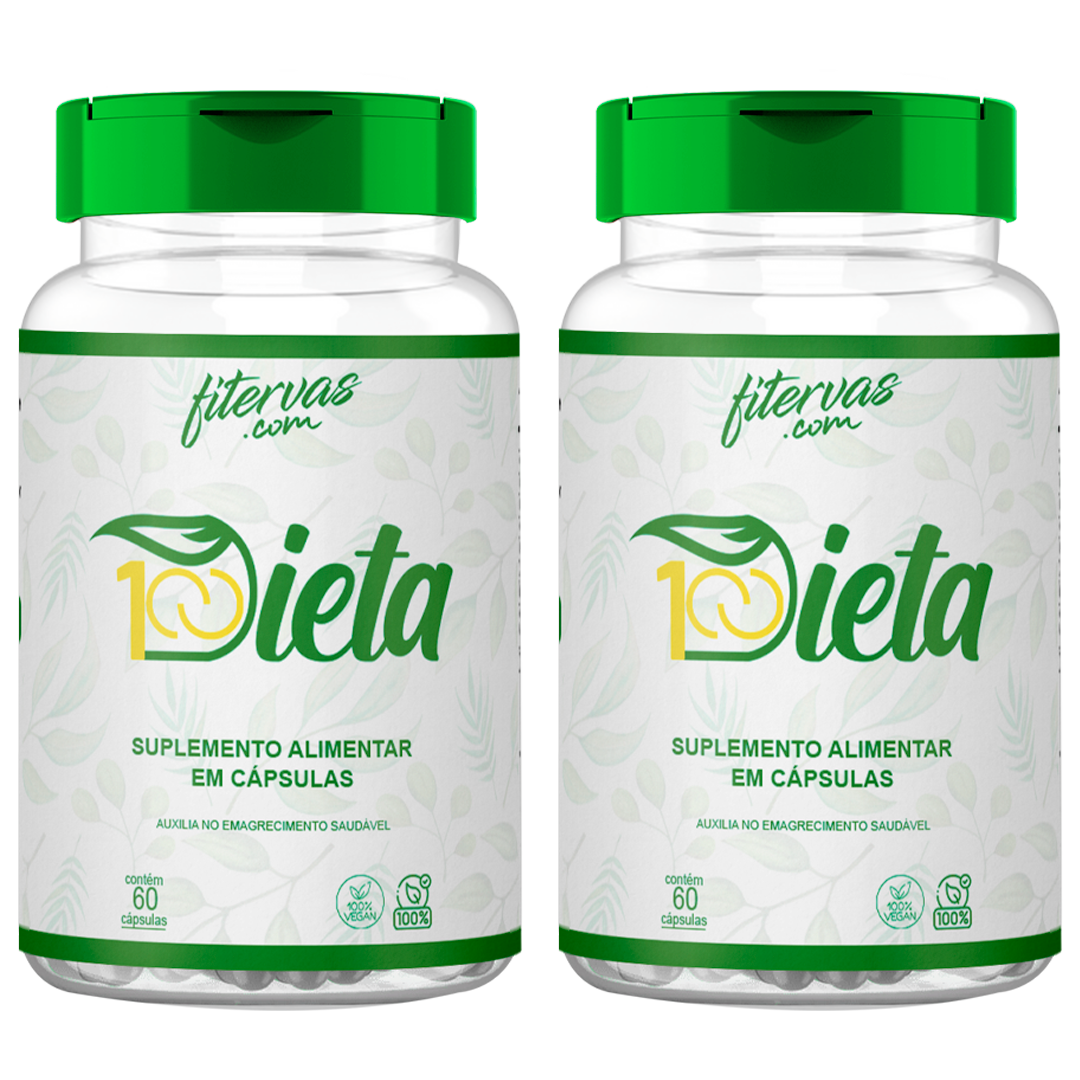 100 Dieta 30 Cápsulas 2 Potes
